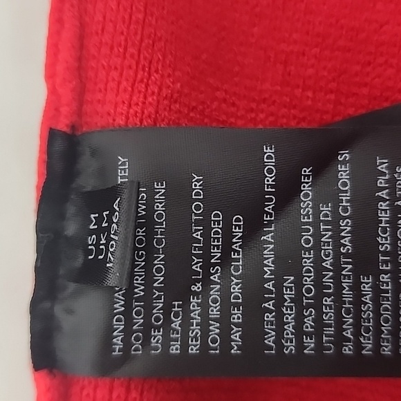 Anthropology Off Shoulder Boho Red Tunic Sweater Size M - Picture 12 of 12